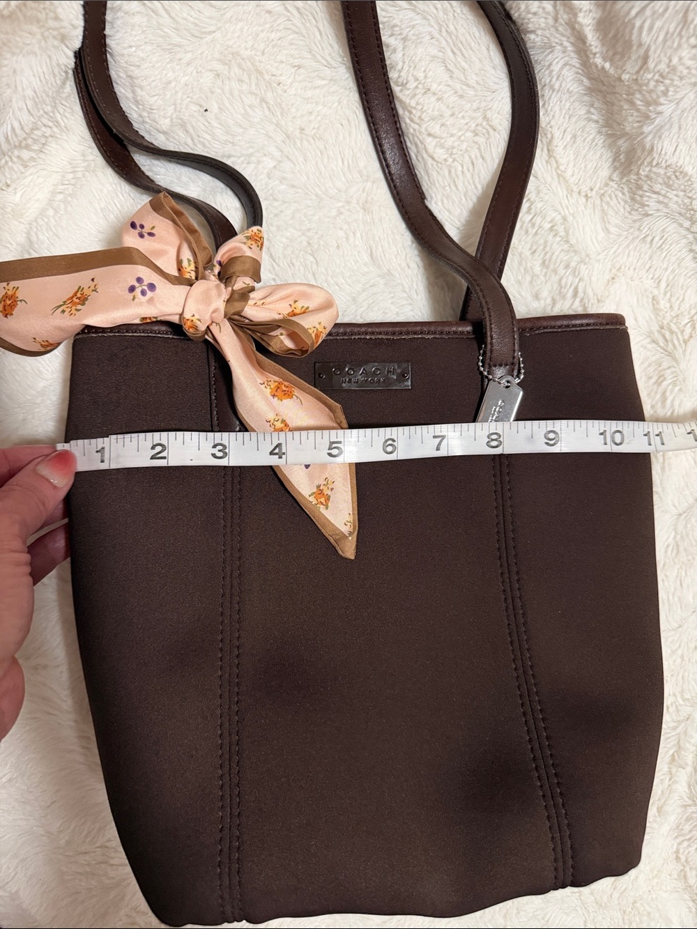 🤎Vintage Y2K Coach chocolate mini tote! - Picture 12 of 13